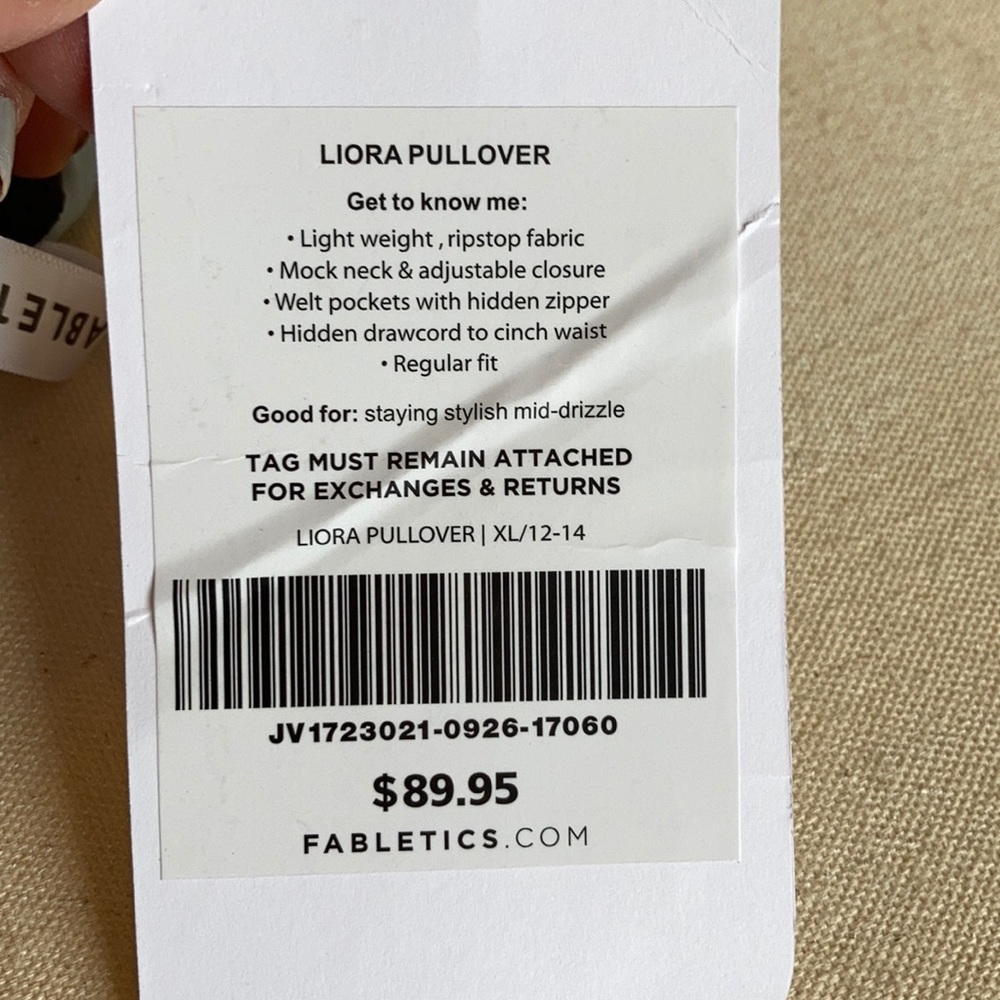 Fabletics Liora pullover size XL NWT - Picture 11 of 13